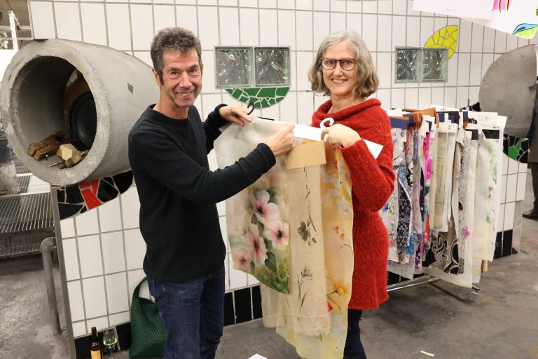 Joachim und Edith Breuss mit Dessins.