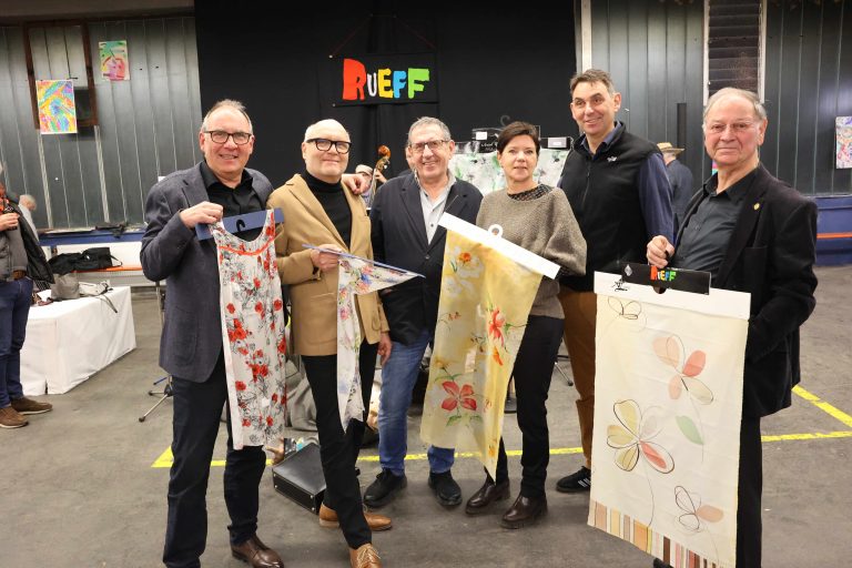 GF Bertold Bischof, Chefdesigner Christian Köll, Investor Markus Kopf, Silvia Welte, Oliver Bischof und Albert Ruetz. AMe