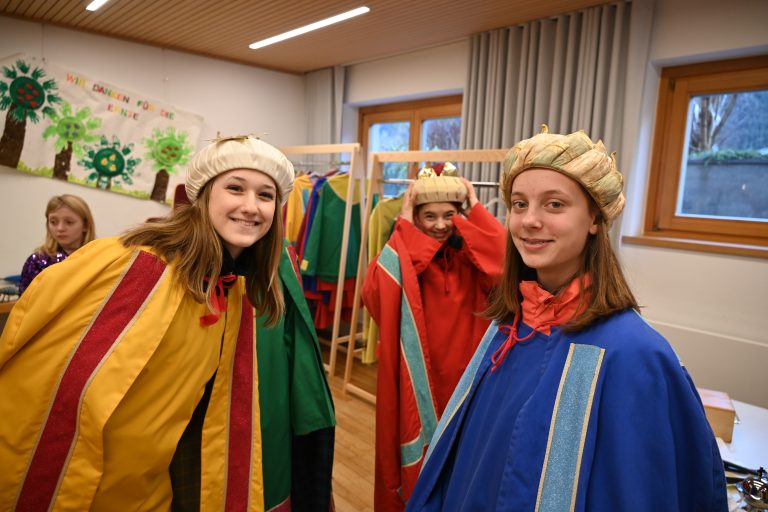 Beim Umziehen.