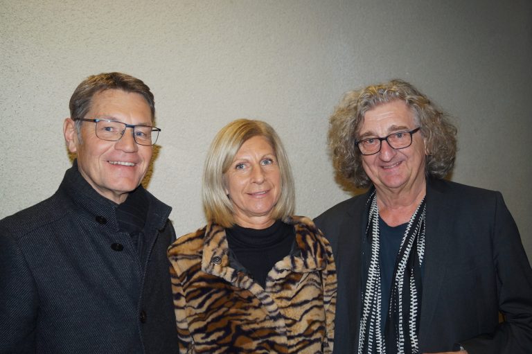 Thomas und Sabine Längle waren mit Georg Giesinger bei der Buchpräsentation.