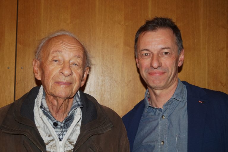 Zeitzeuge Werner Weber mit Sohn Wolfgang war damals 14 Jahre alt.