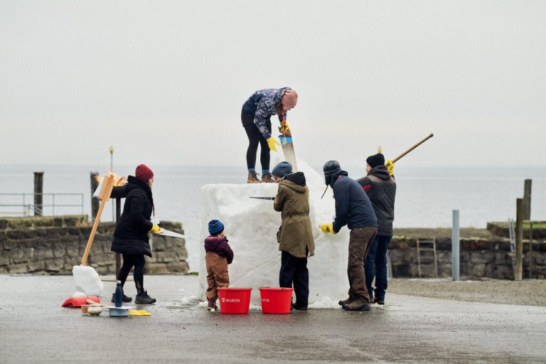 Am Sonntag findet das siebte Schneeskulpturen-Festival beim Forum Würth in Rorschach statt.Forum Würth