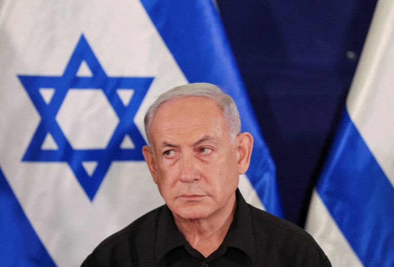 „Bibi“ Netanyahu sprach bei einer über­tragenen Pressekonferenz.Reuters/ARchiv
