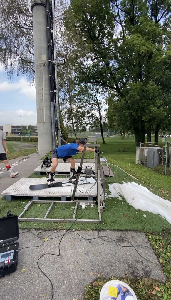 David beim Training.