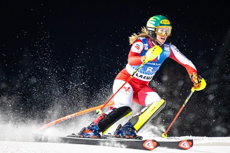 Die Göfnerin Katharina Liensberger kommt mit Platz sieben aus dem Nachtslalom in Zauchensee im Gepäck nach Jasna.gepa