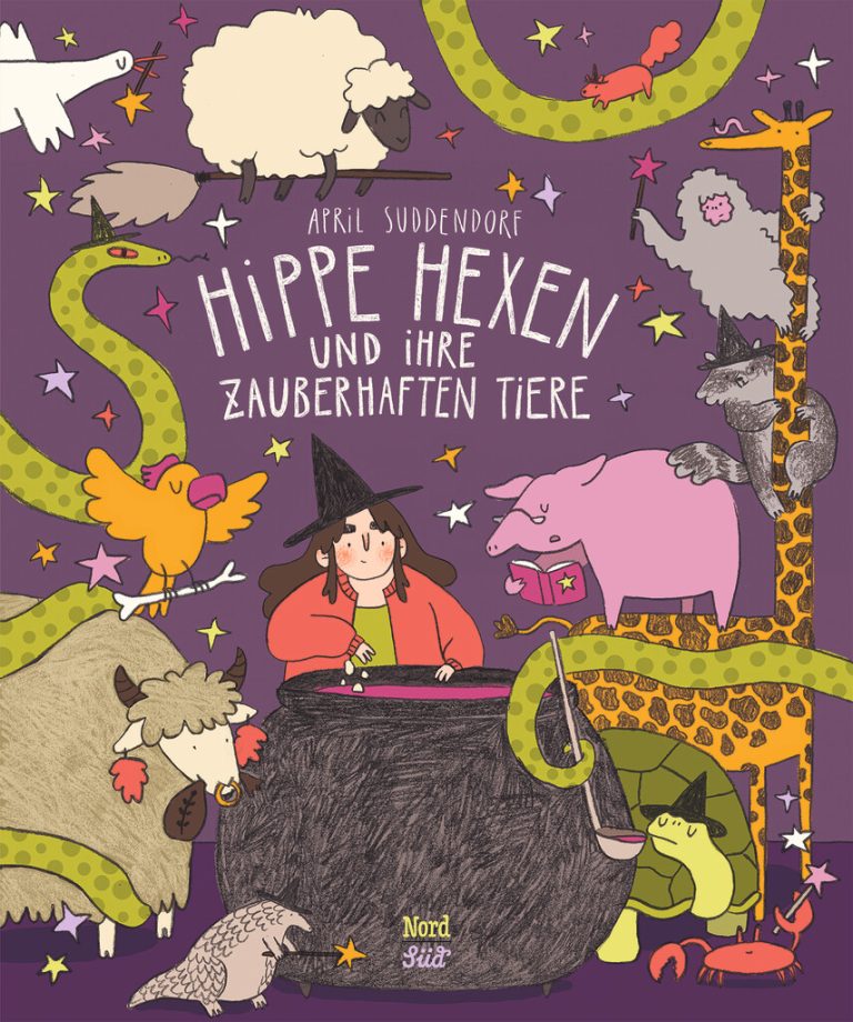 Moderne Hexen und rosa Schweine