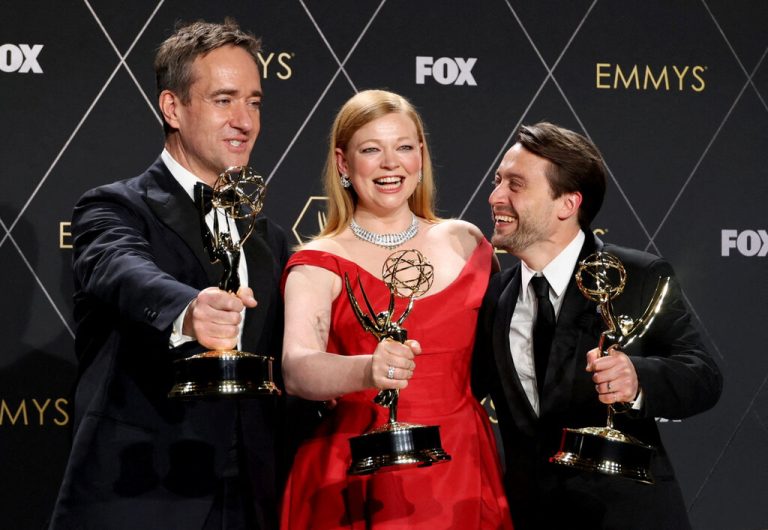 Große Abräumer: Matthew Macfadyen, Sarah Snook and Kieran Culkin holten für die Drama-Serie „Succession“ die Emmys in den wichtigsten Kategorien. reuters, ap