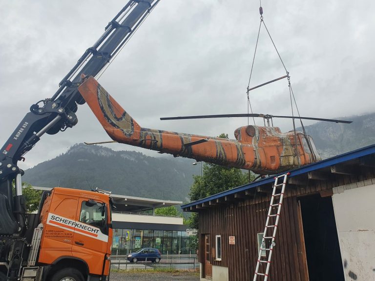 Früher erstrahlte der Heli in Fisch-Optik.  <span class="copyright">rützler</span>