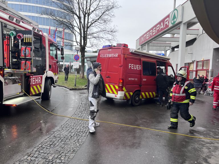Die Feuerwehr Dornbirn fand sich rasch vor Ort ein.