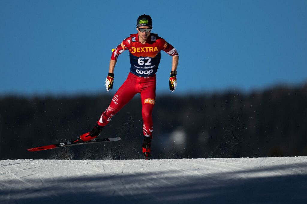 Vermeulen in der Toblach- Verfolgung auf dem Vormarsch