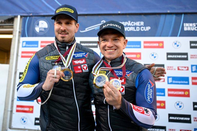 Thomas Steu (l.) holte mit Wolfgang Kindl Doppelsitzer-Gold