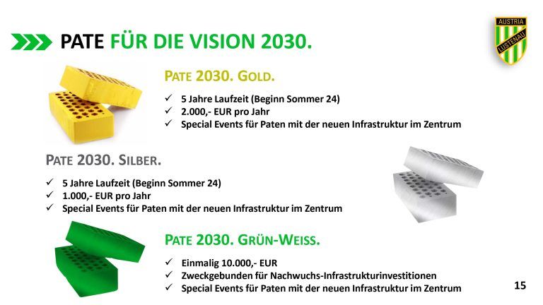 Mit Hilfe von Sponsoren und Förderungen sollen knapp 1,5 Millionen Euro gestemmt werden.