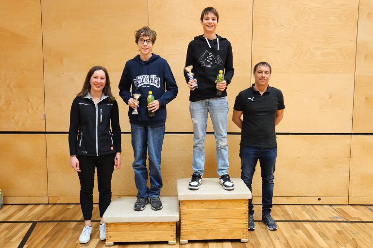 Schüler S16 m mit Simon Nachbaur auf Platz 1 und Felix Ender auf Platz 2.