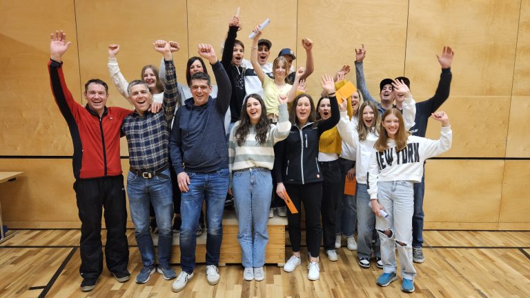 Der Musikverein startete mit fünf Dreierteams ins Rennen.