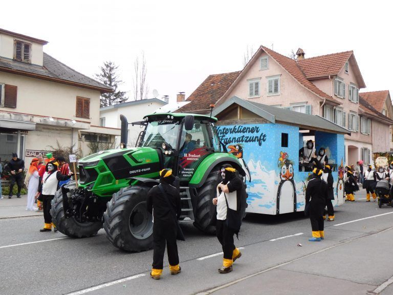 Die Unterkliener Fasnatzunft war auch mit von der Partie.