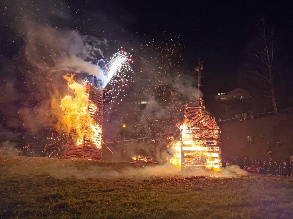 Ein Wintergeist thronte über der Sandkurve