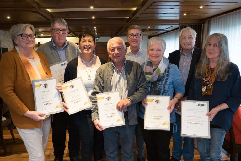 Alle vom Landesverband Geehrten - 41. JHV Vorarlberg 50Plus Ortsgruppe Fraxern
