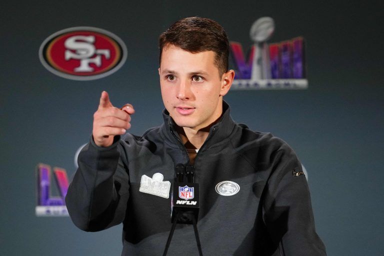 Brock Purdy wirkt zuweilen ein wenig schüchtern. <span class="copyright">afp</span>