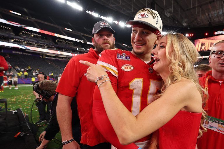 Patrick Mahomes mit seiner Gattin Brittany. <span class="copyright">ap</span>