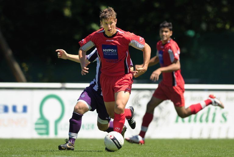 Mit der U19 der Akademie traf Sutter 2009 auf Austria Wien. <span class="copyright">Stiplovsek</span>