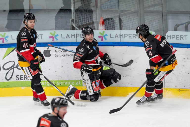 1:0 durch LUCA ERNE Pioneers Vorarlberg – Asiago Hockey