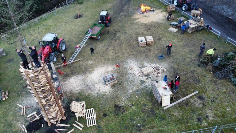 Die Bilder der Spionageaktion mit der Drohne der Funkenzunft Fellengatter. <span class="copyright">FZ Fellengatter</span>