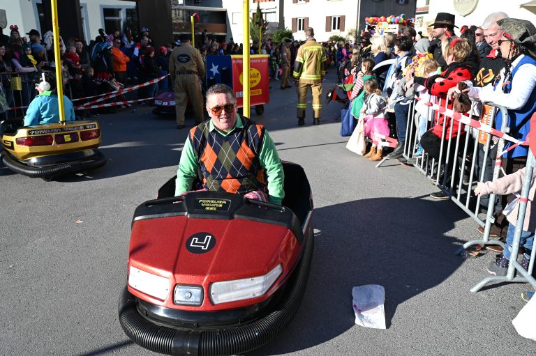 Der ehemalige Wolfurter Bürgermeister Christian Natter war mit dem Autoscooter nach Hard gedüst.