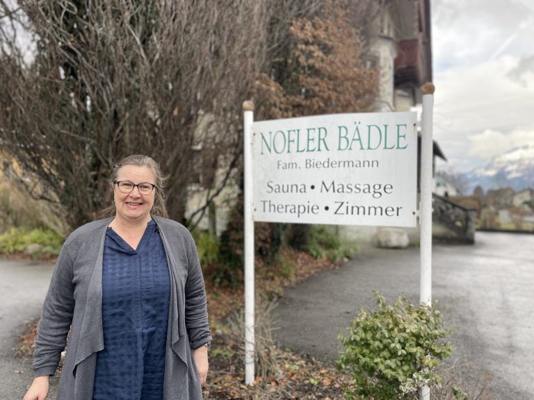 Bernadette Biedermann ist die aktuelle Geschäftsführerin vom Nofler Bädle.