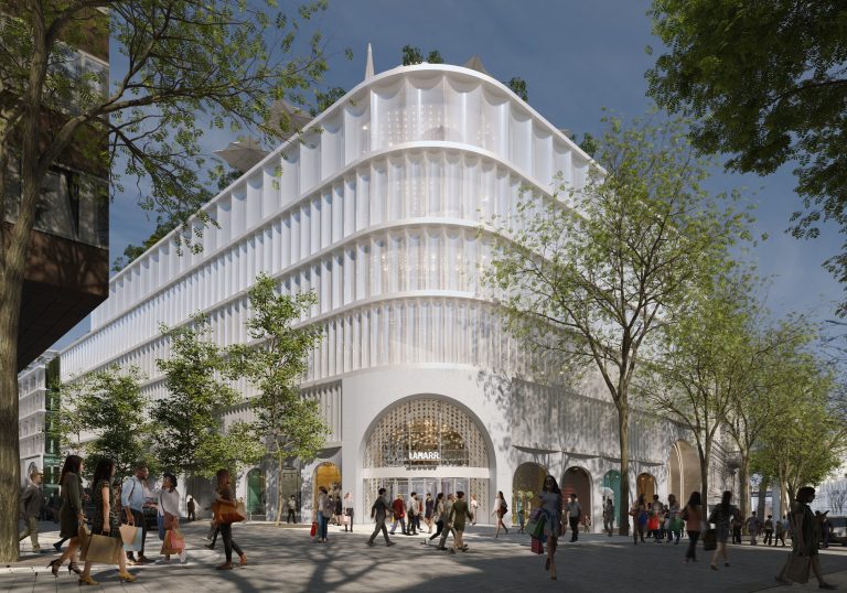 Zukunftsvision oder Blenderei: So hätte das ehemalige Leiner-Möbelhaus in der Wiener Mariahilfer Straße aussehen sollen. Ob es doch noch so kommt? Spar hat jedenfalls Interesse. <span class="copyright">FA</span>