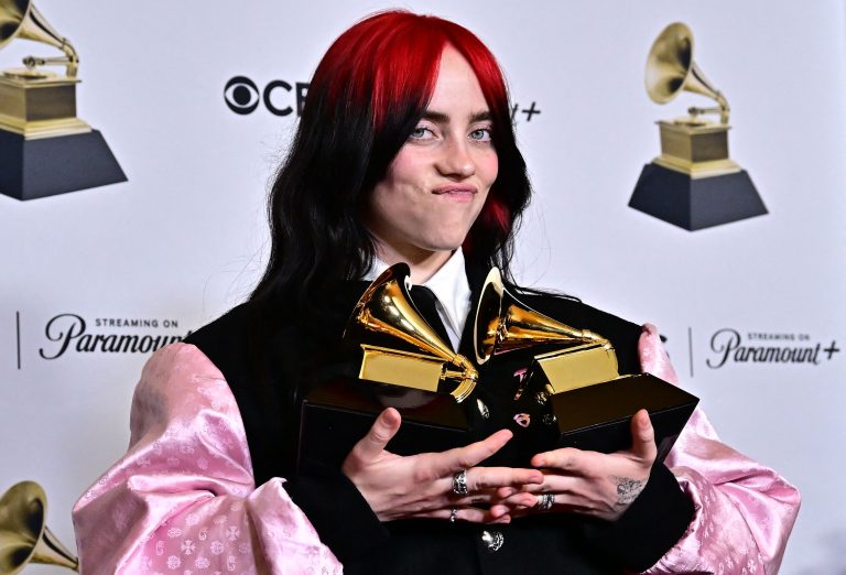 Billie Eilish durfte sich über zwei Grammophone freuen. <span class="copyright">afp</span>