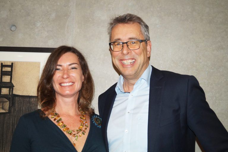 Andrea Munz und Peter Heine freuten sich auf die Eröffnung.