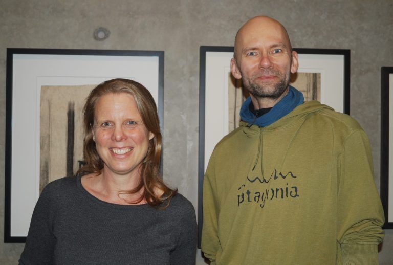 Anja Lorenzen und Markus Wolter reisten für die Ausstellung aus Aachen an.