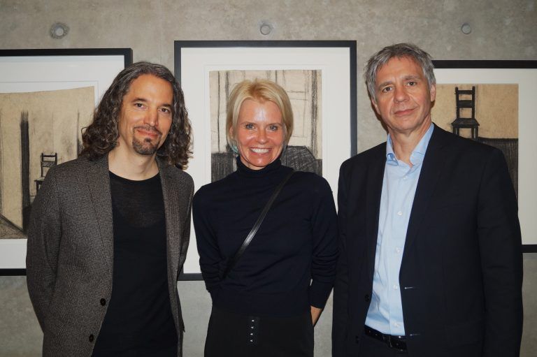 Bruseum-Direktor Roman Grabner, Martina Feurstein und KUB-Direktor Thomas D. Trummer empfingen rund 800 Gäste. <span class="copyright">yas</span>