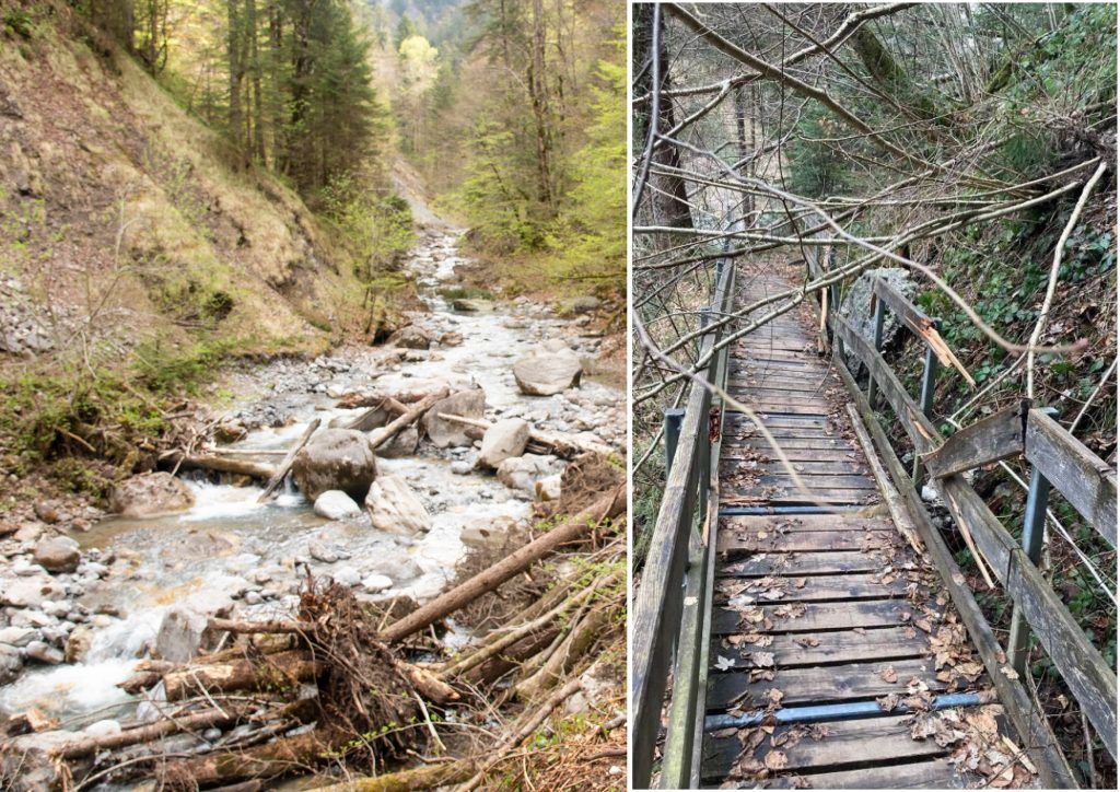 Bürser Schlucht nach wie vor gesperrt – und das aus gutem Grund