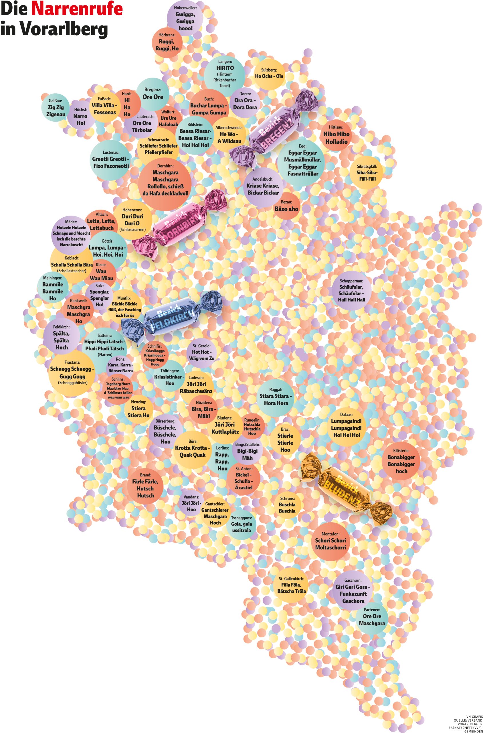 Großes Faschingswochenende: Termine und Umzugsverläufe im Überblick