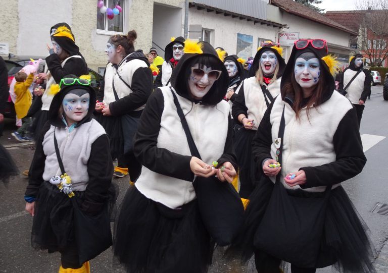 Die lustigen Pinguine aus Hohenems marschierten mit. <span class="copyright">cth</span>
