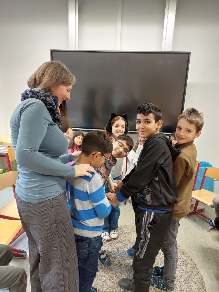 Auch Spaß war beim Workshop dabei.