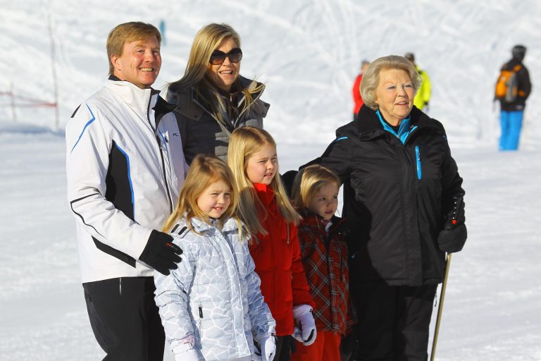 Die Royals im Lecher Schnee im Jahr 2013.
