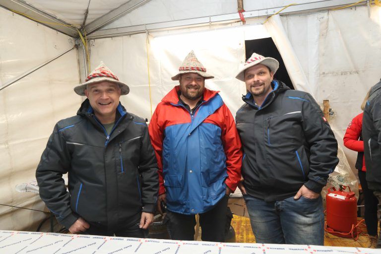 Martin Tschug, Gerold Rinderer und Michael Gsteu.