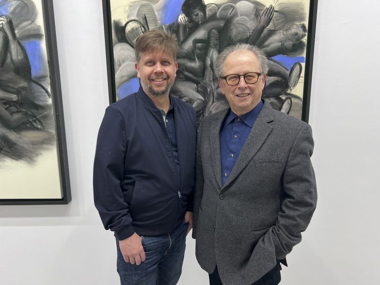 Georg und Wolfgang Bösch beim Rundgang