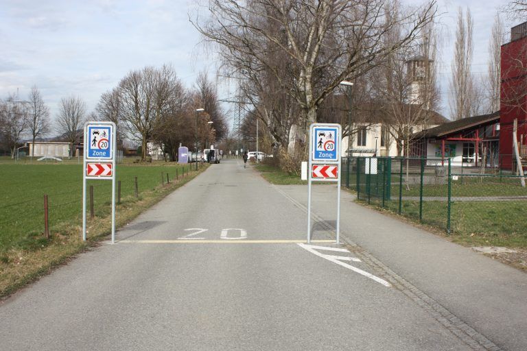 Die Kirchstraße wurde mit 20 km/h zur Begegnungszone.