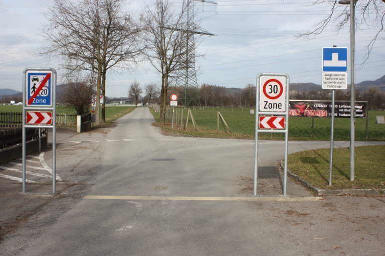 Die Kirchstraße wurde mit 20 km/h zur Begegnungszone.