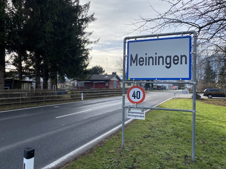 Tempo 40 gilt in Meiningen, obwohl es Tempo 30 sein sollte. <span class="copyright">VN/Rauch</span>
