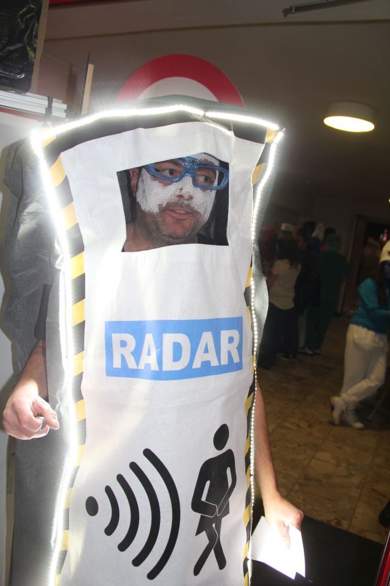 Als Radar verkleidet sorgte dieses Mäschgerle für viel Aufsehen.