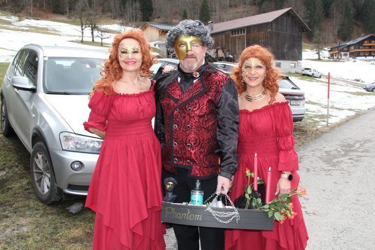 Andrea Säly und Markus und Margit Rudigier als Phantom der Oper.