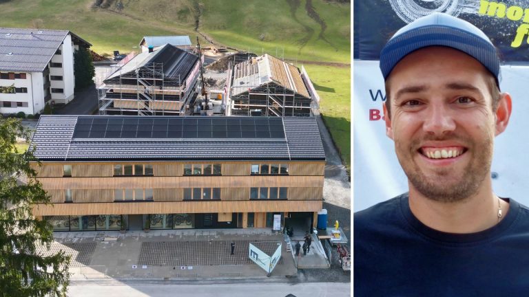 Das größte Geschäfts- und Wohnungsprojekt in der Geschichte der Gemeinde Mellau geht in die Zielgerade. Mit dem größten Bike-Shop im Bregenzerwald hat sich Andreas Broger seinen Traum erfüllt.<span class="copyright">STP/7</span>