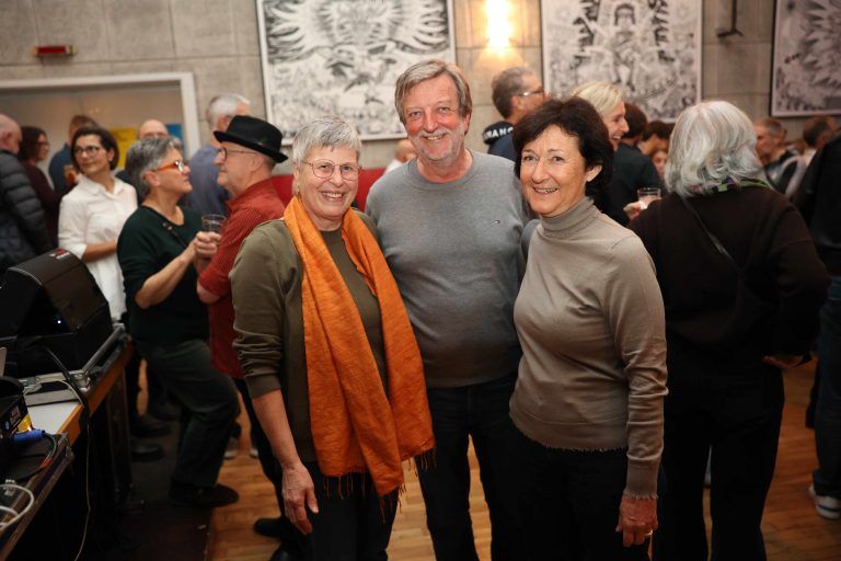 Melitta Sohm, Wolfgang und Sabine Schatz.