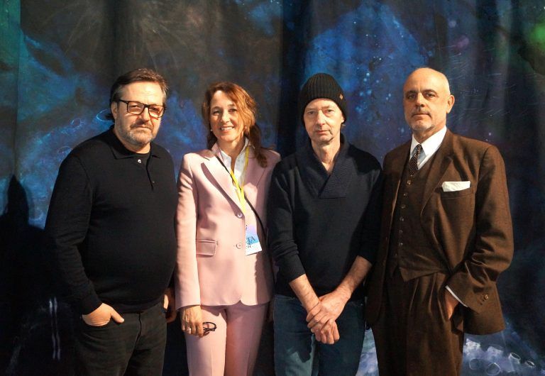 Künstlergespräch Stage Bregenz Richard Hoeck und John Miller
