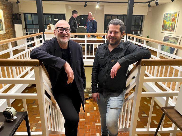 Künstlerkollegen Markus Dietrich und Chris Feurstein
