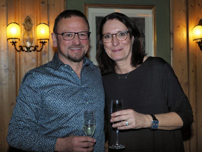 Unter den Gästen: Markus und Ulli Grabher.